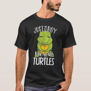 Niedliche Schildkröte Grafik für Jungen Männer Kin T-Shirt
