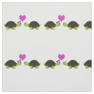 Niedliche Schildkröte-Liebe Stoff
