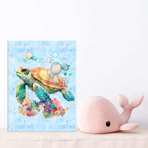 Niedliche Schildkröte Poster