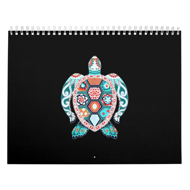 Niedliche Schildkröte - Sea Turtle Sea Cean Beach  Kalender (Titelbild)
