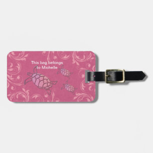 Niedliche Schildkröte-Taschen-Umbauten Gepäckanhänger
