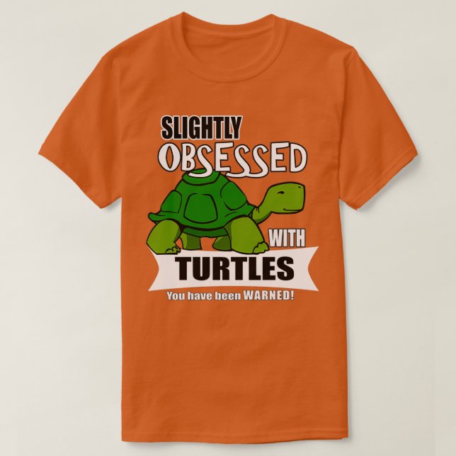 Niedliche Schildkrötengeschenke, besessen von Schi T-Shirt (Design vorne)