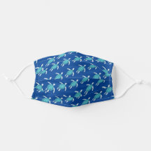 Niedliche Schildkrötenmuster blauer Farbton