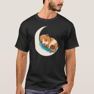 Niedliche schlafende Guinea Schweinchen auf dem Mo T-Shirt