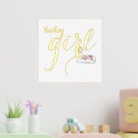 Niedliche schlafende kleine Typografie Gold