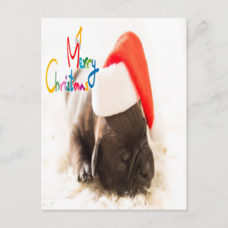 Niedliche Schlafjung Weihnachten Postkarte