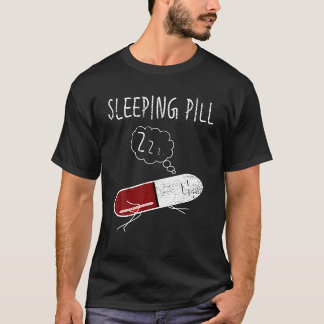 Niedliche Schlaftablette Schlaflosigkeit Pharmacy  T-Shirt (Vorderseite)