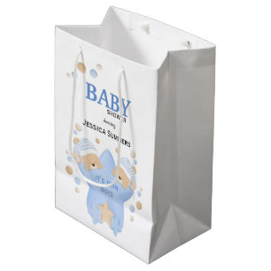 Niedliche Schlafteddy Bears Twin Baby Boys Dusche Mittlere Geschenktüte