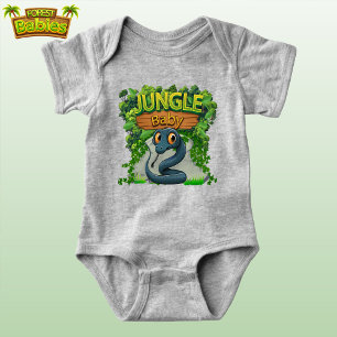 Niedliche Schlange Whimsical Wildlife Character 🐍 Baby Strampler