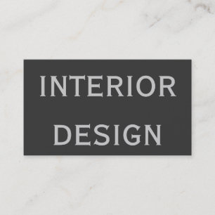Niedliche Schlicht Grau Designer Business Card Visitenkarte