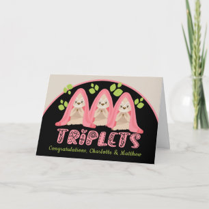 Niedliche Schlucht Drei Girls New Triole Babys Karte