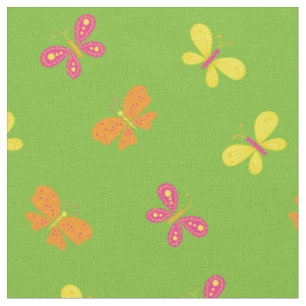 Niedliche Schmetterlinge Kinder Schmetterling Cart Stoff