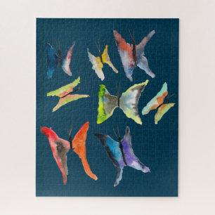 Niedliche Schmetterlinge Wasserfarben-Puzzle