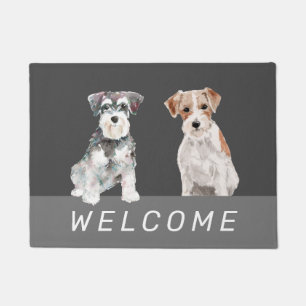 Niedliche Schnauzer-Hunde Fußmatte