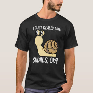Niedliche Schnecke für Männer Süßwasserjacke T-Shirt