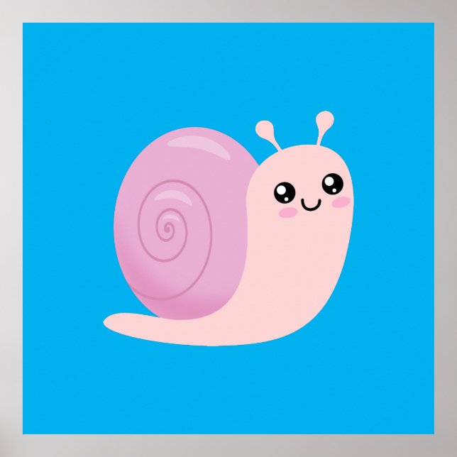Niedliche Schnecke Poster (Vorne)