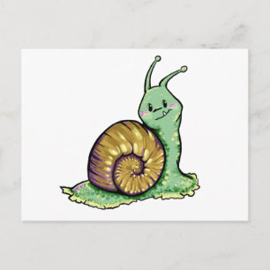 Niedliche Schnecke Postkarte