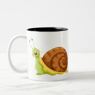 Niedliche Schnecke Zweifarbige Tasse