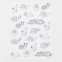 Niedliche Schneckebabydecke - Baby- und