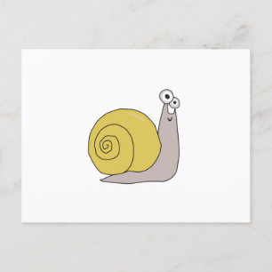 Niedliche Schnecken für Tierfreunde Postkarte