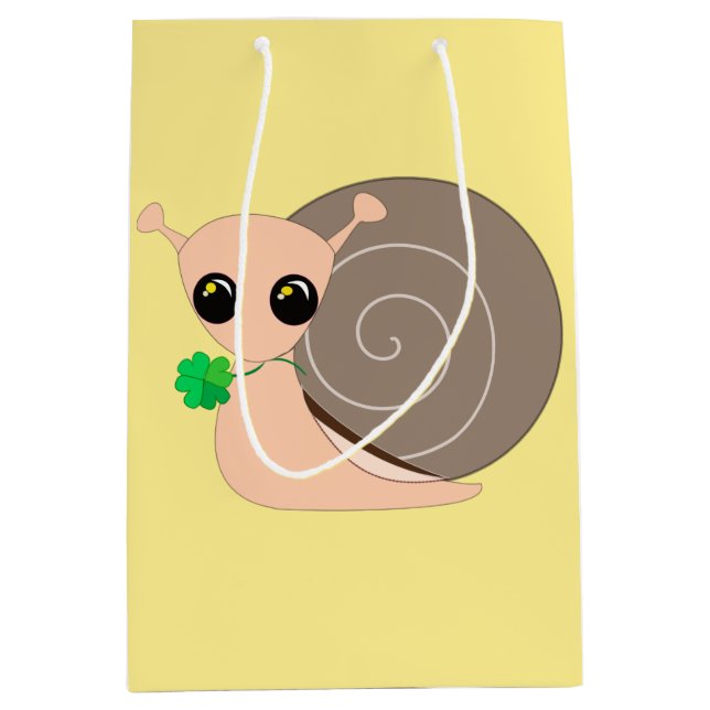Niedliche Schneckentasche Mittlere Geschenktüte (Vorderseite)