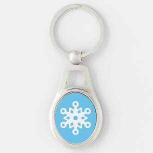 Niedliche Schneeflocke Schlüsselanhänger