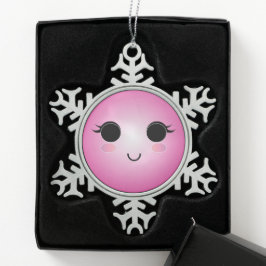 Niedliche Schneeflocke Schneeflocken Zinn-Ornament