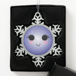 Niedliche Schneeflocke Schneeflocken Zinn-Ornament