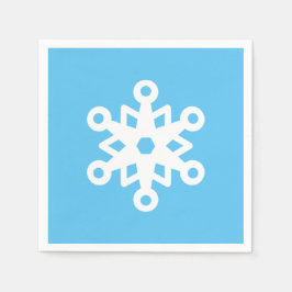 Niedliche Schneeflocke Serviette