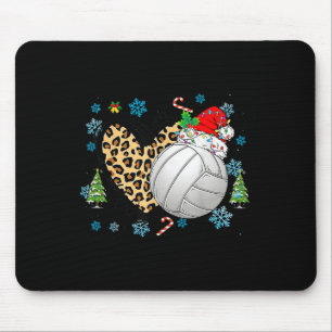 Niedliche Schneeflocke Weihnachts Volleyball Herzs Mousepad
