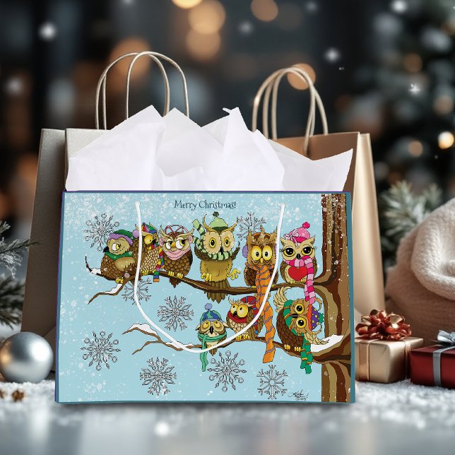 Niedliche Schneeflocken Große Geschenktüte (Von Creator hochgeladen)