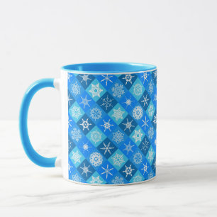 Niedliche Schneeflockenmuster Tasse