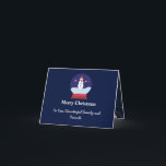 Niedliche Schneeglobe mit Snowman Weihnachten Karte<br><div class="desc">Das ist eine elegante und einfache Weihnachtsgrüßkarte mit Schneeglobe und im Inneren ein niedlicher Schneemann auf dunkelblauem Hintergrund. Die Rückseite der Karte hat ein sehr schönes Schneeflockenmuster . Sie können die Wörter auf der Karte einfach ändern und anpassen, um sie auf Ihre eigene Art zu übertragen, indem Sie die Vorlage...</div>