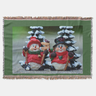 Niedliche Schneemänner Weihnachtsfeiertag Blanket  Decke