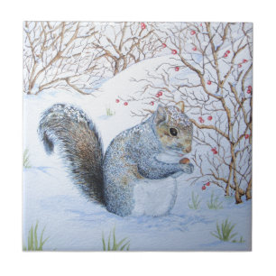 niedliche Schneeschuhwanderwege auf Weihnachten Fliese