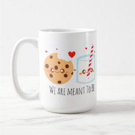 Niedliche Schokolade Chip Cookie und Milchglas Kaffeetasse