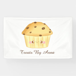 Niedliche Schokolade Chip Muffin Banner