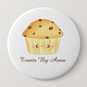 Niedliche Schokolade Chip Muffin Button