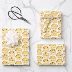 Niedliche Schokolade Chip Muffin Geschenkpapier Set