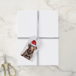 Niedliche Schokolade Labrador Hund Weihnachten Geschenkanhänger