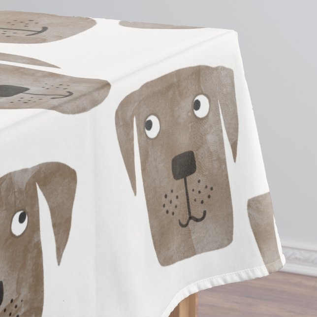Niedliche Schokolade Labrador Retriever Dog Waterc Tischdecke (Von Creator hochgeladen)