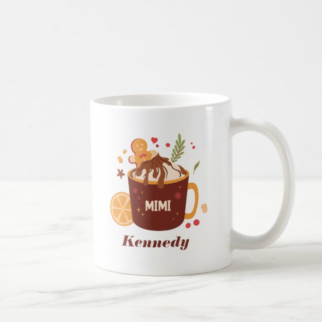 Niedliche Schokolade mit Lebkuchen Kaffeetasse (Rechts)