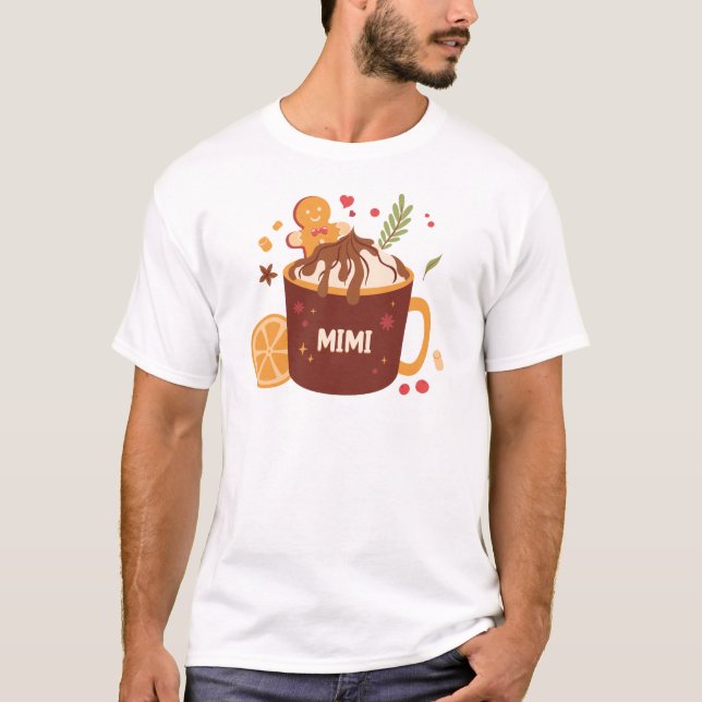 Niedliche Schokolade mit Lebkuchen T-Shirt (Vorderseite)