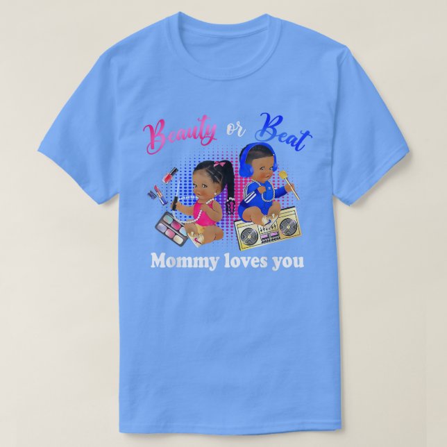 Niedliche Schönheit oder schlage Mami-Lieben Sie G T-Shirt (Design vorne)
