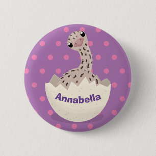 Niedliche Schraffur für Vogel-Strauß-Cartoon Button