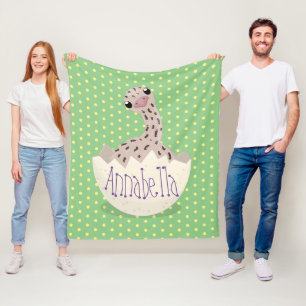 Niedliche Schraffur für Vogel-Strauß-Cartoon Fleecedecke