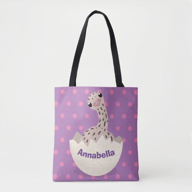 Niedliche Schraffur für Vogel-Strauß-Cartoon Tasche (Vorderseite)