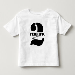 Niedliche schreckliche Zwei-Text-Funny Kleinkind T-shirt