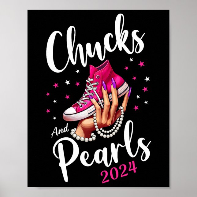 Niedliche Schuhe Kamala Harris 2024 Präsidentschaf Poster (Vorne)