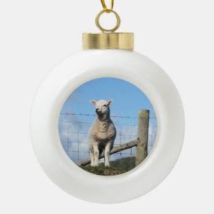 NIEDLICHE SCHUHE KERAMIK Kugel-Ornament